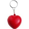 Portachiavi cuore antistress Lilou in PU rosso resistente 16g Personalizzate o neutre