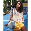 Westford Mill Maxi tote con stampa ondulata in cotone organico Personalizzate o neutre
