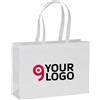 Handle bags Shopper bianca in R-PET 100g/m2 termosaldata 50x35x15 cm Personalizzate o neutre