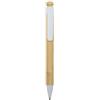 Penna a sfera eco Bamboo Rattan in plastica riciclata Personalizzate o neutre