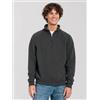 Fruit of the Loom Iconic Premium Zip Neck Sweat Personalizzate o neutre
