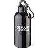 Unbranded Borraccia Oregon 400 ml acciaio riciclato con moschettone Personalizzate o neutre