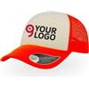 Atlantis Cappellino Rapper 5 Pannelli Mesh, Visiera Imbottita Personalizzate o neutre