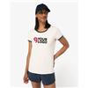 Native Spirit T-shirt ringer donna ecosostenibile con bordi Personalizzate o neutre