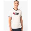 Native Spirit T-shirt ringer uomo ecosostenibile con bordi a contrasto Personalizzate o neutre