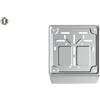 Promosolution Porta targa moto inmetallo grigio Personalizzate o neutre