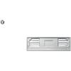 Promosolution Portatarga anteriore in metallo grigio made in italy Personalizzate o neutre