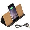Mousepad e supporto per cellulare in sughero, con caricabatterie Personalizzate o neutre