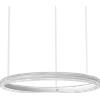 Ideal Lux MIRACLE SOSPENSIONE CON DECORO EFFETTO CRISTALLO BIANCO LED 3000K 37W 4900 lm D.60CM