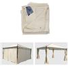 Mendler Set 4x tende per gazebo pergola baldacchino Cadice 4x4m poliestere - avorio