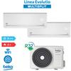 Beko BGMPO181 + BGMPI 095-095 Set Condizionatore Climatizzatore Dual Split Evolutio 2025 WiFi 9+9 Btu 5,3Kw A++/A+ Inverter R32