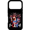 Rooster Meme Fireworks Patriotic Chicken Custodia per iPhone 17 Pro F Caw F Funny 4th of July American Flag Rooster Meme