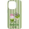 Animal Print Cute And Fun Custodia per iPhone 14 Pro Tè Verde Estivo Così Matcha Per Me