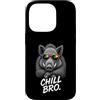 Gamer Coole Sprüche Lustiges Fun Shirt C Custodia per iPhone 14 Pro Chill Bro Cooler - Occhiali da sole con cinghiale e scritta divertente