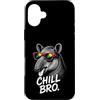 Gamer Coole Sprüche Lustiges Fun Shirt C Custodia per iPhone 16 Plus Chill Bro Cooler Tapir Occhiali da Sole Scritta Divertente Gamer