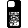 Raccoon Humor Backpack Raccoons Custodia per iPhone 16 Pro Max Let's Get Weird Raccoon Zaino Stars Fun