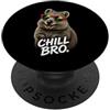 Gamer Coole Sprüche Lustiges Fun Shirt C Chill Bro Cooler Quokka Hamster Occhiali da sole con scritta Gamer PopSockets PopGrip Adesivo