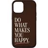 Positive Mood Club Custodia per iPhone 12/12 Pro Scegli la tua gioia Motivazione minimalista