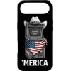 Merica USA Patriotic Cute Funny 4th of J Custodia per iPhone Air Arcade Gamer Retro Vintage 80s 90s Videogiochi Bandiera Americana