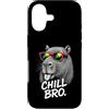 Gamer Coole Sprüche Lustiges Fun Shirt C Custodia per iPhone 17 Chill Bro Cooler Capybara Occhiali da Sole Scritta Divertente Gamer