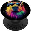 Simpatici capibara per gli amanti dei ca Capibara con Occhiali da Sole Colorato Roditore Capibara PopSockets PopGrip Adesivo