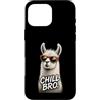 Gamer Coole Sprüche Lustiges Fun Shirt C Custodia per iPhone 16 Pro Max Chill Bro Cooler Lama Alpaca Occhiali da sole Fun Scritta Gamer