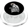 Gamer Coole Sprüche Lustiges Fun Shirt C Chill Bro Cooler pappagallo occhiali da sole con scritta divertente giocatore PopSockets PopGrip per MagSafe