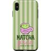 Animal Print Cute And Fun Custodia per iPhone XS Max Tè verde divertente Matcha Girlie Sunshine