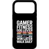 Gaming Workout Gamer Gym Motivation Custodia per iPhone 17 Pro Max Gamer Fitness Dog Lover Sudore Ora Vinci Più Tardi Passeggiata Ogni Giorno