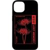 Red Spider Lily Flower Manga Aesthetic A Custodia per iPhone 13 Ragno Giglio Giapponese Gotico Anime Art Harajuku Fiore Otaku