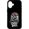 Gamer Coole Sprüche Lustiges Fun Shirt C Custodia per iPhone 16 Chill Bro Cooler Otter Occhiali da sole con scritta divertente