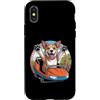 Funny Labrador Roller Coaster Shirt Dog Custodia per iPhone X/XS Divertente Labrador Roller Coaster Dog Meme Cute Ride