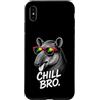 Gamer Coole Sprüche Lustiges Fun Shirt C Custodia per iPhone XS Max Chill Bro Cooler Tapir Occhiali da Sole Scritta Divertente Gamer