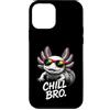 Gamer Coole Sprüche Lustiges Fun Shirt C Custodia per iPhone 12 mini Chill Bro Cooler Axolotl Occhiali da Sole Scritta Divertente Gamer