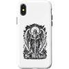 Archangel Michael Christian Warrior Fait Custodia per iPhone X/XS St Michael Quis Ut Deus Arcangelo Protettore