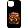 Retro 1980 Cassette Tape Born Year Eight Custodia per iPhone 15 Plus Born In 1980 Forever On Tape Colonna sonora Life