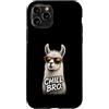 Gamer Coole Sprüche Lustiges Fun Shirt C Custodia per iPhone 11 Pro Chill Bro Cooler Lama Alpaca Occhiali da sole Fun Scritta Gamer
