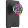 Sunset Vibe Co. Miami Aerografo Tramonto Tropicale Farfalle Beach Art PopSockets PopWallet per MagSafe