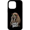 Gamer Coole Sprüche Lustiges Fun Shirt C Custodia per iPhone 14 Pro Max Chill Bro Cooler Walross Walrus Occhiali da sole con scritta Gamer