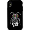 Gamer Coole Sprüche Lustiges Fun Shirt C Custodia per iPhone X/XS Chill Bro Cooler Ameise Occhiali da sole con scritta divertente Gamer