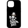 Gamer Coole Sprüche Lustiges Fun Shirt C Custodia per iPhone 15 Chill Bro Cooler USB-C Cavo Occhiali da Sole Scritta Gamer