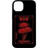 Red Spider Lily Flower Manga Aesthetic A Custodia per iPhone 14 Plus Giapponese Ragno Giglio Anime Merch Gotico Grunge Fiore Otaku