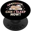 Funny Lazy Girl Graduation Sloth Class o Divertente pigra ragazza laurea bradipo coquette arco liceo PopSockets PopGrip Adesivo