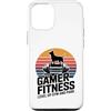 Dog Lover Gym Workout Fan Custodia per iPhone 12/12 Pro Gamer Fitness Livello In Palestra E Parco