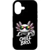 Gamer Coole Sprüche Lustiges Fun Shirt C Custodia per iPhone 17 Chill Bro Cooler Axolotl Occhiali da Sole Scritta Divertente Gamer