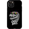 Gamer Coole Sprüche Lustiges Fun Shirt C Custodia per iPhone 11 Pro Chill Bro Cooler Capybara Occhiali da Sole Scritta Divertente Gamer