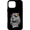 Gamer Coole Sprüche Lustiges Fun Shirt C Custodia per iPhone 16 Pro Max Chill Bro Cooler Capybara Occhiali da Sole Scritta Divertente Gamer