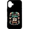 Turning 22 Birthday Outfit 22 Year Old B Custodia per iPhone 16 Plus Amato da Gesù per 22 anni 22° compleanno tema cristiano