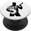 MusicaMotive - Merch für Musiker und Mus Banjo Pick Love Country Musica Folk Bluegrass Banjo Player PopSockets PopGrip Adesivo