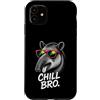 Gamer Coole Sprüche Lustiges Fun Shirt C Custodia per iPhone 11 Chill Bro Cooler Tapir Occhiali da sole Fun Scritta Divertente Gamer